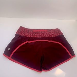 Pink/purple Lululemon shorts